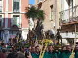 Miles de personas presencian en Valladolid 'La Entrada Triunfal de Jesús en Jerusalén' de la Procesión de las Palmas en el Domingo de Ramos.