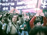 Manifestación convocada por la Plataforma de Organizaciones Feministas de Madrid, 1978