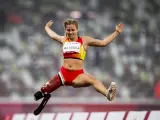 02 September 2021, Japan, Tokyo: Spain's Desiree Bargiela Vila competes in the Women's Long Jump T63 Final of the Athletics competitions, at the Olympic Stadium during the Tokyo 2020 Paralympic Games. Photo: Jasper Jacobs/BELGA/dpa (Foto de ARCHIVO) 02/9/2021 ONLY FOR USE IN SPAIN