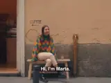 Marta, en su vídeo autopromocional.