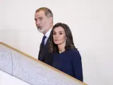 Felipe VI y doña Letizia durante el homenaje a las Víctimas del Terrorismo.