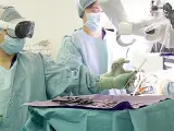 Las Vision Pro durante la operación quirúrgica.
