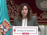 Rueda de prensa de Isabel Díaz Ayuso.