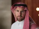 Leo Messi, nueva imagen de una marca de ropa tradicional de Arabia Saudí.