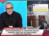 Risto Mejide contesta a Óscar Puente desde 'Todo es mentira'.