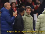 Antoine Griezmann reacciona al fallo de Alexis Sánchez en los penaltis.