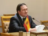 El ministro español de Asuntos Exteriores, José Manuel Albares, durante su visita a Egipto.