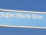 Placa de la Avenida Súper Mario Bros, en la ciudad de Zaragoza.
