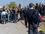 Trabajadores concentrados en la cárcel Mas Enrich de Tarragona