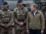 El ministro británico de Defensa Grant Shapps, esta semana en Polonia.