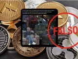 El vídeo se trata de un 'deepfake' de Carlos Sobera que insta a los usuarios a formar parte de una plataforma de criptomonedas llamada AI Definity PRO.