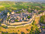 Vista de la ciudad medieval de Carcasona.