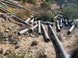 Imagen del vertedero clandestino de amianto desmantelado en Murcia.
