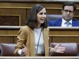 La secretaria general de Podemos, Ione Belarra, en el Congreso la semana pasada.