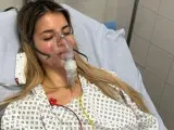 Natalia Osona en el hospital.