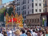 El paso del Cristo de la Sed de la Hermandad de la Sed en Sevilla.