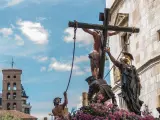 Procesión de Semana Santa en León.