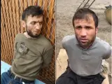 Captura de vídeos de los detenidos por Rusia difundidos en redes sociales.