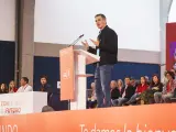 Sánchez inaugura el 14º Congreso Regional del PSOE de Extremadura.