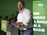 Santiago Abascal en el acto de presentación a las elecciones vascas.