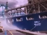 Accidente del buque Dali en el puerto de Amberes.