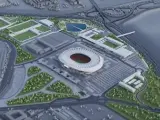 Recreación de cómo será la futura ciudad del deporte del Atlético de Madrid.