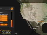 Mapa interactivo de la NASA para ver el eclipse solar del 8 de abril.