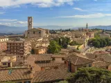 Vista de Perugia, capital de la región italiana de Umbría.