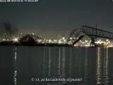 "¡Todo el puente se ha caído!", así fue la conversación de radio de la Policía cuando el barco impactó con el puente de Baltimore