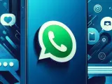 Logo de WhatsApp representado por una IA.
