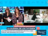 Lorena Vázquez y Laura Fa comenta cómo se encuentra Borja Thyssen.