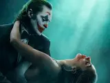 Detalle del póster de 'Joker: Folie à deux' con Joaquin Phoenix y Lady Gaga
