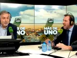 Carlos Alsina entrevista a &Oacute;scar Puente en los micr&oacute;fonos de Onda Cero.