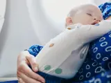 Bebé en un avión.