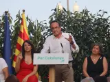El exconseller, Josep Rull, interviene en un acto de Junts Tarragona.
