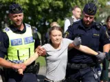 Detención de la activista climática Greta Thunberg