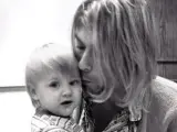 Kurt Cobain, con su hija Frances Bean.