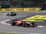 Carlos Sainz y Fernando Alonso en el GP de Japón 2024