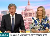 Los presentadores de 'Good Morning Britain' debaten sobre el turismo británico en Tenerife.
