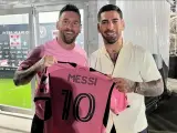 Ilia Topuria junto a Leo Messi tras un partido del Inter Miami.