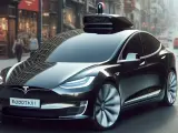 Imagen representativa del robotaxi de Tesla.