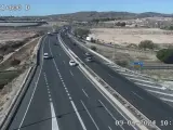 La carretera A-70 de Alicante en el punto kilométrico 21,6.