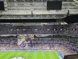 El monumental tifo de la afici&oacute;n del Real Madrid.