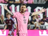 06 April 2024, US, Fort Lauderdale: Inter Miami's Lionel Messi reacts during the US MLS soccer match between Colorado Rapids and Inter Miami CF at Chase Stadium. Photo: Debby Wong/ZUMA Press Wire/dpa 06/4/2024 ONLY FOR USE IN SPAIN