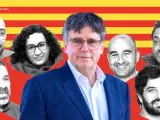 Los siete encausados por el caso Tsunami Democràtic que ya no residen en España