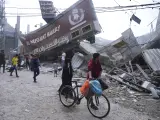 Una zona del centro de Nuseirat destruida por los bombardeos.