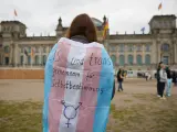 Concentración en apoyo de la ley de autodeterminación de género en Berlín.