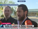 Rafael Amargo a la salida de prisión.