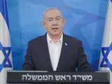 El primer ministro israelí, Benjamin Netanyahu, se dirige a los ciudadanos tras el ataque de Irán.