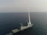 Lanzamiento de un misil antiaéreo desde un buque de guerra israelí en una imagen de archivo.